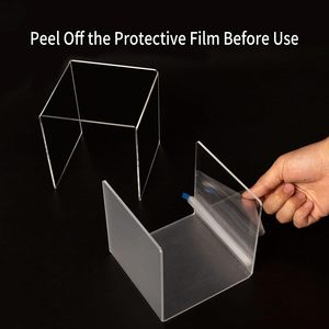 Rehausseurs d'affichage en acrylique transparent 2 ensembles, présentoirs à 3 niveaux pour figurines <span class=keywords><strong>Amiibo</strong></span> Pop, dessert, bijoux-3 "x 4" x <span class=keywords><strong>5</strong></span>" - Product Image 3