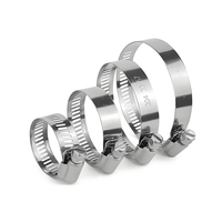 Collier de serrage en acier inoxydable pour tuyau d'eau, 8mm-300mm, avec boulons de fixation, type quincaillerie de baril, usage industriel général, applicable
