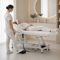 Table de massage électrique à 1 moteur, 185 cm, hauteur réglable, pour soins du visage et spa, avec pédale – Vente en gros