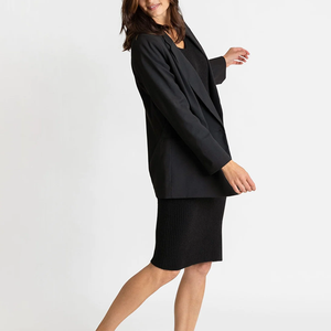 Fabricants de tricots personnalisés automne hiver noir élégant décontracté robes en <span class=keywords><strong>cachemire</strong></span> femmes Sexy <span class=keywords><strong>pull</strong></span> de rue tricot robes pour femmes - Product Image 4