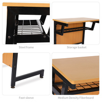 Ensemble bureau et chaise pour élèves homologué DEPÉD, plateau en MDF, ergonomique, en plastique, pour les écoles primaires/moyennes des Philippines