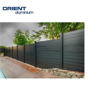 Classico piatto Top residenziale Design Privacy recinzione in alluminio con livello di fascia alta