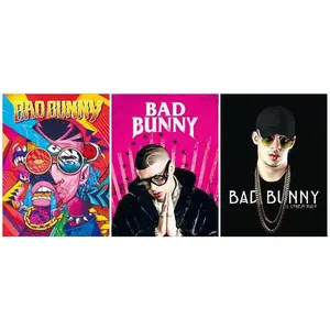 Custom High Quality 30*40cm 3D Flip Effect Poster Factory Wholesale Lenticular Picture Bad Bunny 3d Poster