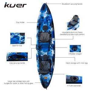 KUER Fabricants de gros LLDPE Oceanus II <span class=keywords><strong>Kayak</strong></span> assis sur le dessus en plastique pour 2 personnes pour la pêche - Product Image 4