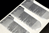 Étiquettes autocollantes durables holographiques thermosensibles multicouches personnalisées avec code-barres, livrets à décoller et à révéler