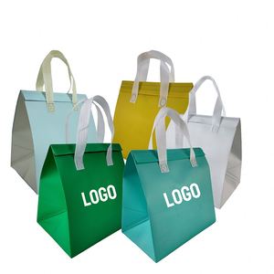 Sac isotherme en tissu non tissé de haute qualité avec logo personnalisé pour la livraison de nourriture pour les supermarchés et les expositions - Product Image 1