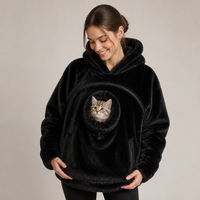 Sweat-shirt chaud d'hiver en fausse fourrure avec poche kangourou pour chiens et chats