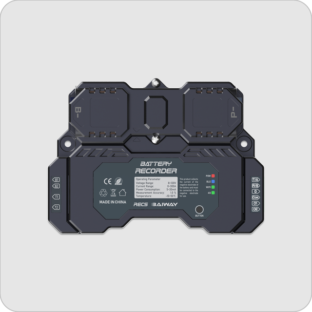 RECS Battery Information Recorder Smart Shunt 12V 24V 48V Battery Monitor High Precision Battery Power Module