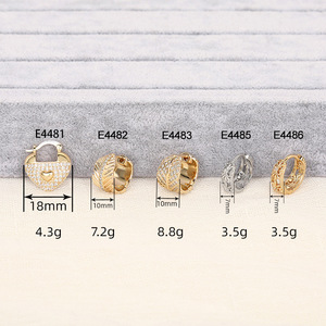 Elegant Heart Ear <b>Cuff</b> <b>Earrings</b> For Women Hollow Floral Hoop <b>Earrings</b> Fashion Daily Wear Party Jewelry Wholesale - Product Image 4