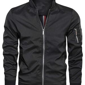 Chaqueta Bomber de Nailon para Hombre, Nueva Colección 2026, de Alta Calidad, Estilo Casual de Invierno, con Cuello Alto, Bordado Personalizado Frontal, Cierre de Cremallera, Resistente al Viento - Product Image 2