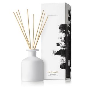 Diffuseur de parfum en verre rond noir avec boîte parfumée au charbon de bois - Product Image 5