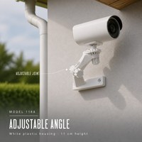 Wall Mount CCTV Camera Bracket Housing, Plastic Security Camera Mount for Indoor Outdoor Use