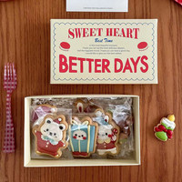 Boîte d'emballage cadeau personnalisée pour biscuits, gâteaux, bonbons et gâteaux à l'ananas, idéale pour les marques de boulangeries et les cadeaux festifs