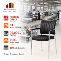 Chaise de bureau moderne pour personnel, directement de l'usine, avec structure métallique robuste, chaise d'accueil pour invités, approvisionnement en gros avec service de personnalisation du logo