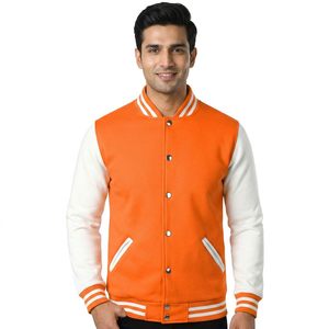Vestes de baseball personnalisées à manches longues pour hommes, 100% laine, avec patchs en chenille, logo personnalisé, design sur mesure - Product Image 1