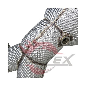 Vortex Heat Shielded Downpipe fits Audi SQ5 3.0T 2017-2023 Performance Racing <b>Exhaust</b> Pipe - Product Image 4