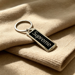 Premium Zinc Alloy Keychain <b>Engraved</b> Logo <b>Key</b> <b>Ring</b> Custom Shape Metal Charm for Apparel Accessory - Product Image 1