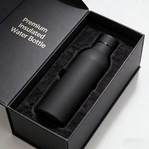 Bouteille d'eau incurvée en acier inoxydable 304 à double paroi de 350 ml/550 ml/750 ml, gourde isotherme portable pour sports de plein air et voiture - Product Image 2