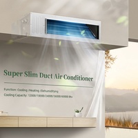 Unité intérieure de climatiseur à conduit Inverter R32 18000 24000 36000 48000 60000 Btu, unités de ventilo-convecteurs de type conduit pour systèmes CVC avec Wi-Fi