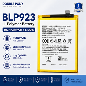 <span class=keywords><strong>แบ</strong></span><span class=keywords><strong>ต</strong></span>เตอรี่สำรอง DOUBLE PONY BLP923 5000mAh ลิเธียมโพลิเมอร์โคบอลต์แท้ สำหรับโทรศัพท์ <span class=keywords><strong>OPPO</strong></span> <span class=keywords><strong>A57</strong></span> A57S A77 A77 5G A78 5G A97 5G - Product Image 1