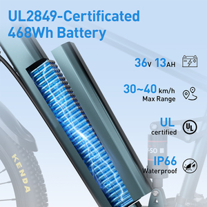 Bicicleta Eléctrica de Montaña Aairsk con Motor Trasero sin Escobillas, Batería de Litio de 36V 13AH, Alta Energía, Neumáticos Todoterreno, Doble Suspensión - Product Image 2