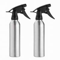 Accessoires de coiffure professionnels en gros, flacons pulvérisateurs en aluminium pour salon et usage domestique, pulvérisateur à gâchette noir rechargeable