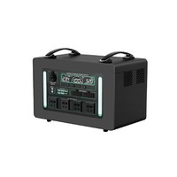 Batterie au lithium fer phosphate haute puissance 2500W pour extérieur, 110V, stockage d'énergie, alimentation mobile, boîtes de batterie, supports, Lifepo4