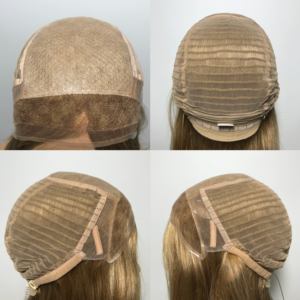 شعر مستعار طبي من السيليكون بشعر حرير صغير من الدانتيل من الدرجة الأساسية شعر مستعار طبي أشقر أشقر للنساء لمرضى السرطان الثعلبة - Product Image 3