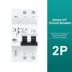 1/<span class=keywords><strong>2</strong></span>/<span class=keywords><strong>3</strong></span>/4P Intelligente miniatuur stroomonderbreker Plastic aardlekbeveiliging 6kA Smart <span class=keywords><strong>IoT</strong></span> Lokale automatische besturing op afstand - Product Image 4