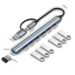 Docking Station 4 trong 1 loại C <span class=keywords><strong>HUB</strong></span> <span class=keywords><strong>USB</strong></span>-A-C để USB3.0 + USB2.0 * <span class=keywords><strong>3</strong></span> - Product Image 3