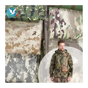 Free Sample 100% polyester waterproof camouflage fabric camouflage printed fabric for camo uniform