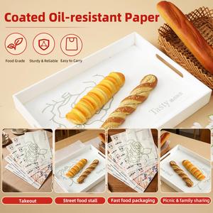 Custom Compostable Eco-Friendly Recyclable PE Coated Greaseproof <b>Paper</b> Roll for Sandwich and Burger <b>Wrapping</b> - Product Image 3