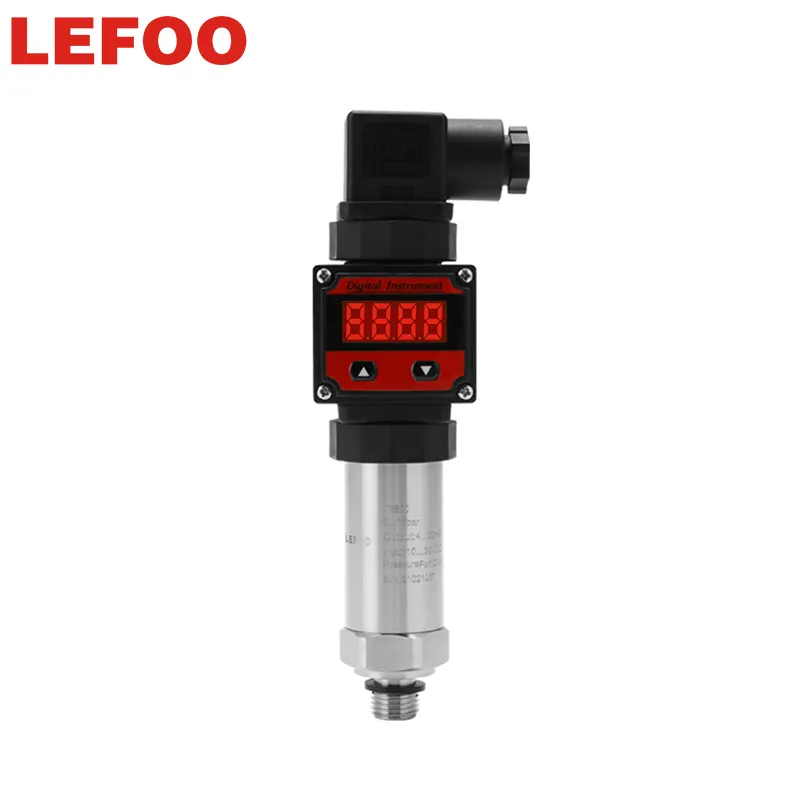 LEFOO Pressure Sensor Water Oil Gas Pressure Measuring High Accuracy Pressure Transmitter with Digital Gauge