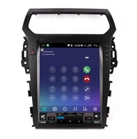 Autoradio Android CARUPEZ avec GPS intégré, écran tactile, CarPlay, lecteur CD, amplificateur pour tableau de bord Ford Explorer