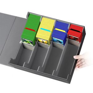 Boîte de rangement pour cartes FX Large Card Deck Box, capacité de 3000+ cartes à collectionner, 4 rangées, compatible avec les cartes Commander Magic the Gathering - Product Image 4