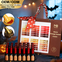 ZRKGEL – Nouvelle Tendance : Kit de Vernis Gel Orange Effet Bouteille de Vin, 36 Couleurs, Sans TPO ni HEMA, Professionnel, pour Nail Art, Vente en Gros, Gel UV