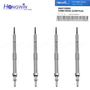 4 Pcs/set T-urbo Diesel Heater Glow Plugs Heater pour Ssangyong <span class=keywords><strong>Actyon</strong></span> & Sports Kyron Rexton Genuine No.:6641590001 A6641590001 - Product Image 2