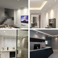 Ecolux Spot LED moderne réglable pour villa, immeuble de bureaux, économie d'énergie, indice de rendu des couleurs élevé, aluminium