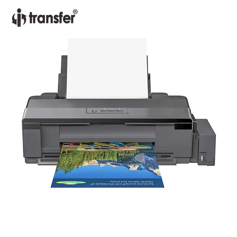 Epson-impresora de inyección de tinta l800 de escritorio, impresión de película de transferencia térmica PET para prendas con prensa de calor