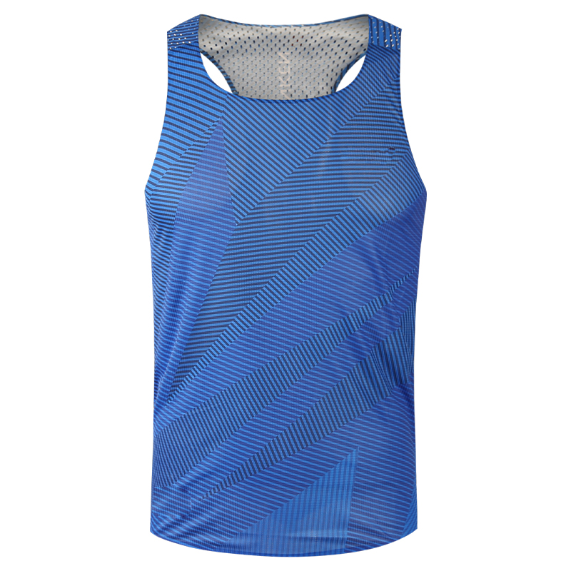 Toptan spor ısı transferi süblimasyon maraton çalışan atlet çalışan Tank Top çabuk kuruyan yelek