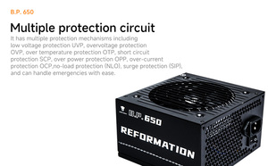 Fuente de Alimentación Jungle Leopard BP650W Bronze para Escritorio, Kit de Cables de Cobre de 24 Pines, Cableado Múltiple, 601W-700W - Product Image 3