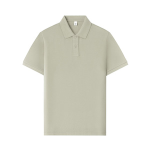 Polo à manches courtes en coton uni 200g avec étiquette pour usage quotidien - Product Image 3