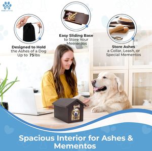 Urna para Cenizas <span class=keywords><strong>de</strong></span> Perro, Caja <span class=keywords><strong>de</strong></span> Recuerdo para Mascotas con Espacio para Foto, Gancho para Placa <span class=keywords><strong>de</strong></span> Identificación, Recuerdo Personalizado para el Recuerdo <span class=keywords><strong>de</strong></span> tu Mascota - Product Image 5