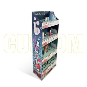 ชั้นวางสินค้าแบบตั้งพื้นทำจากกระดาษลูกฟูกแบบกำหนดเองได้ฟรี สำหรับขนมขบเคี้ยว ช็อกโกแลต และสินค้าอื่นๆ - Product Image 3