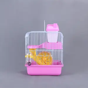 Cage de hamster de luxe double couche, en fil de fer, vente en gros, mode personnalisée pour animaux de compagnie, nouvelle collection