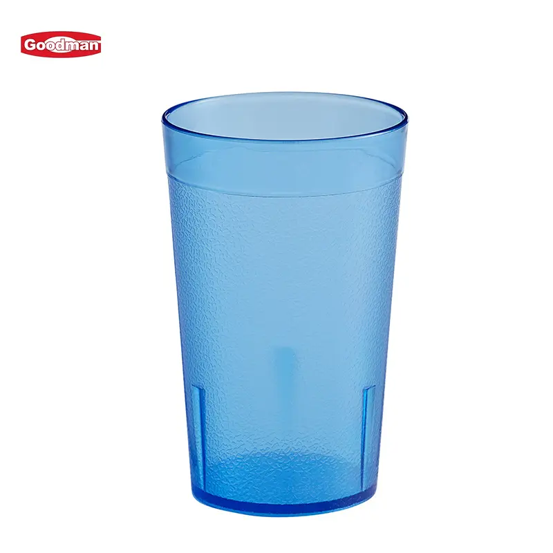Vasos transparentes reutilizables para beber en frío, vaso de plástico para agua y zumo, 24oz