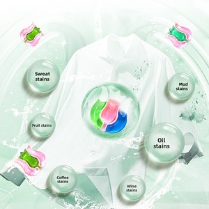 Capsules de détergent à <span class=keywords><strong>lessive</strong></span> biodégradables Yicun dosettes de <span class=keywords><strong>poudre</strong></span> à laver jetables pour une utilisation <span class=keywords><strong>en</strong></span> machine écologique - Product Image 3