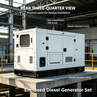Générateur diesel silencieux pour centre de données, groupe électrogène de type remorque avec protection contre les surcharges, vitesse de 1500 tr/min pour usage militaire