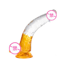 Dildo en cristal <span class=keywords><strong>transparent</strong></span> réaliste de haute qualité, pénis, ventouse puissante, grande taille, dildo en gelée pour femmes et hommes, jouet sexuel - Product Image 6