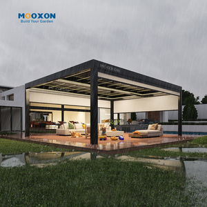 Mooxon cơ giới nhôm ngoài trời pergolas có thể chuyển đổi mái nhà bioclimatic Patio pergola dễ dàng lắp ráp nhôm gazebo carports - Product Image 5